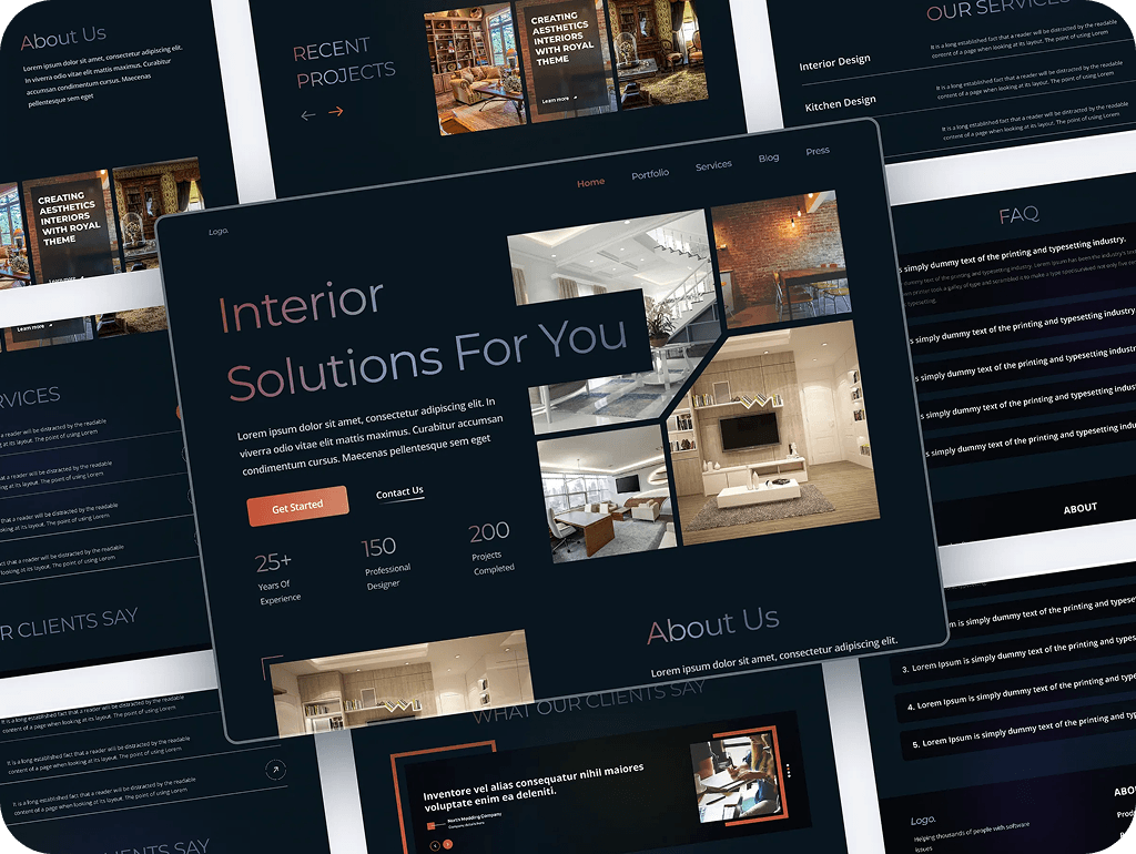 Interior Solutions Website Design