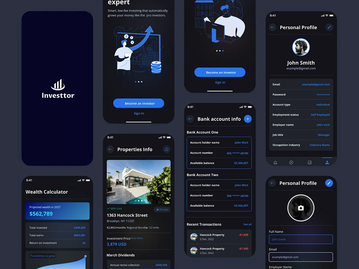 Investor App project